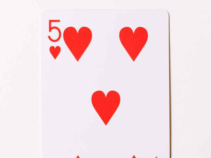 Bingo 2025 5 hjerter